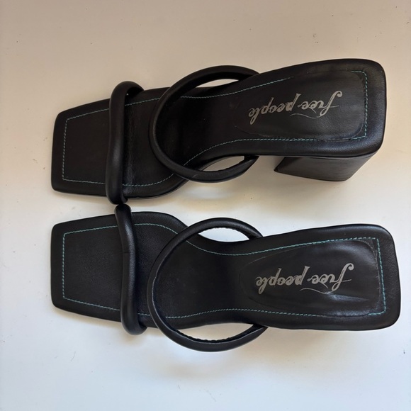 Free People Parker Double Strap Heel Sz 47.5/US7.5 - Picture 2 of 6